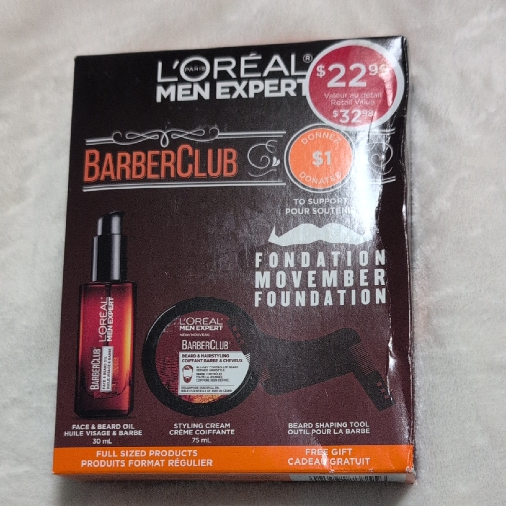 L'Oreal Men Expert BarberClub Grooming Set - Black and Red